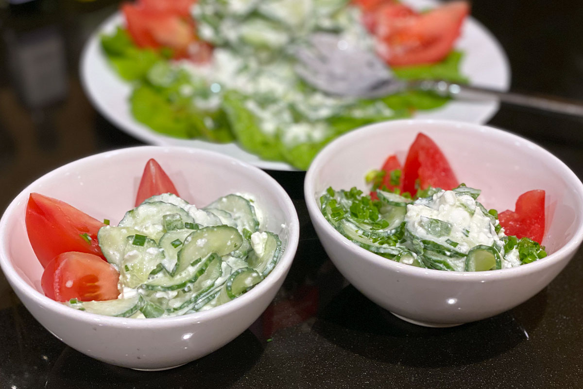 Cucumber Tomato Salad Vintage Recipe - Grandma Jackie's Recipes