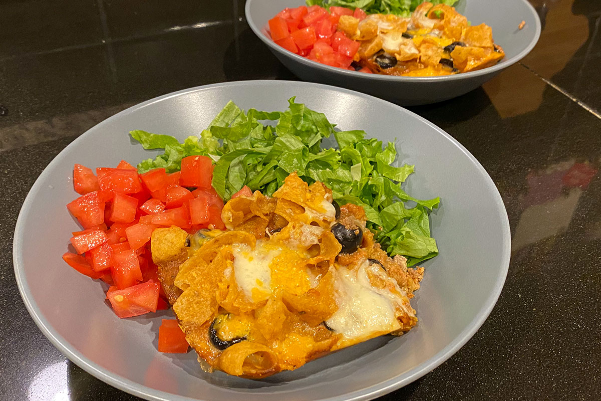 Enchilada Squares Vintage Casserole - Grandma Jackie's Recipes