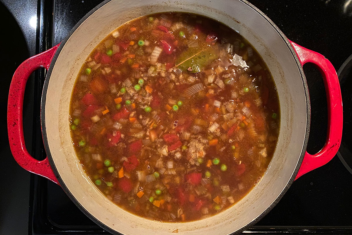 Hamburger Vegetable Soup - Grandma Jackie's Recipes
