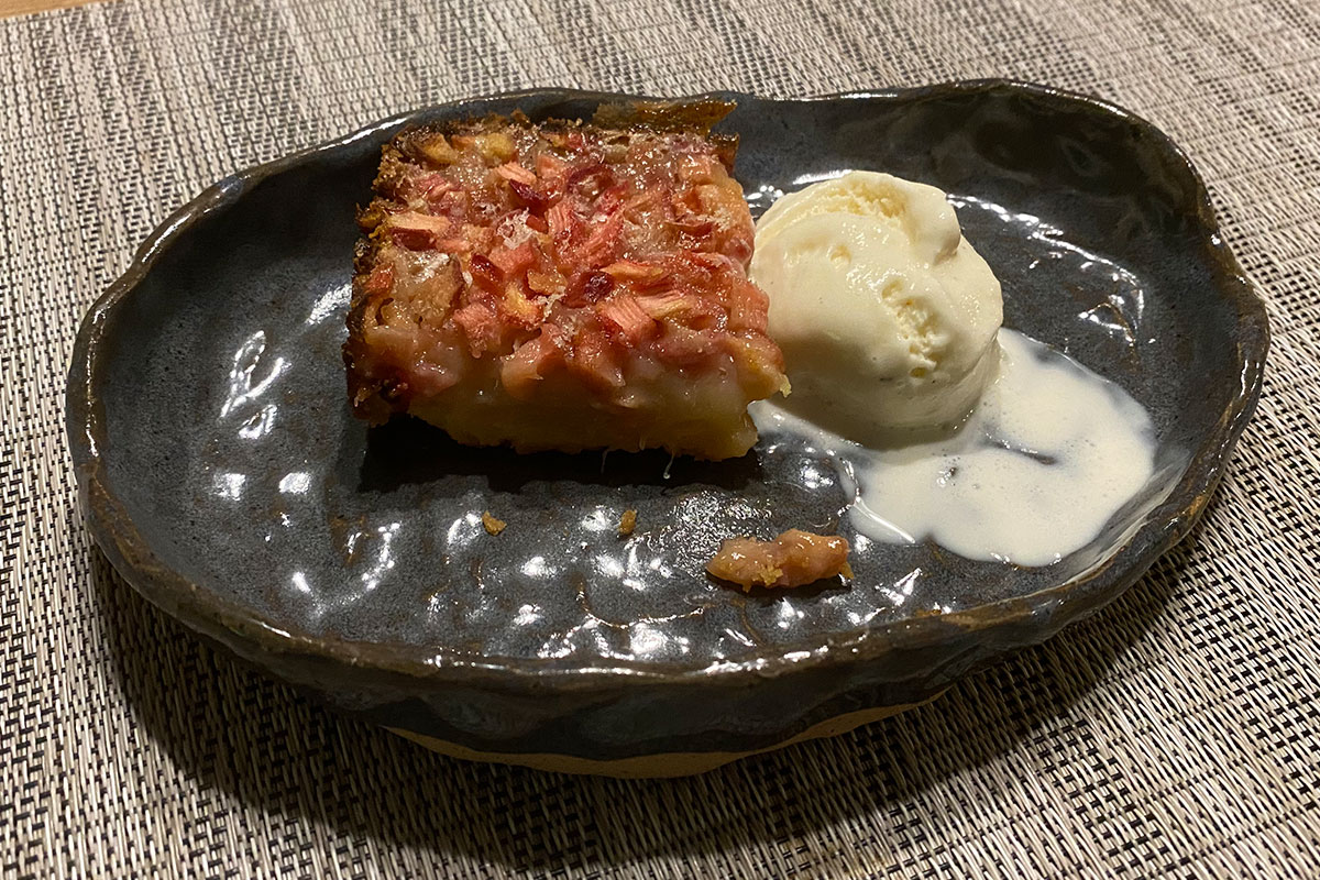 Rhubarb Dessert Vintage Recipe - Grandma Jackie's Recipes