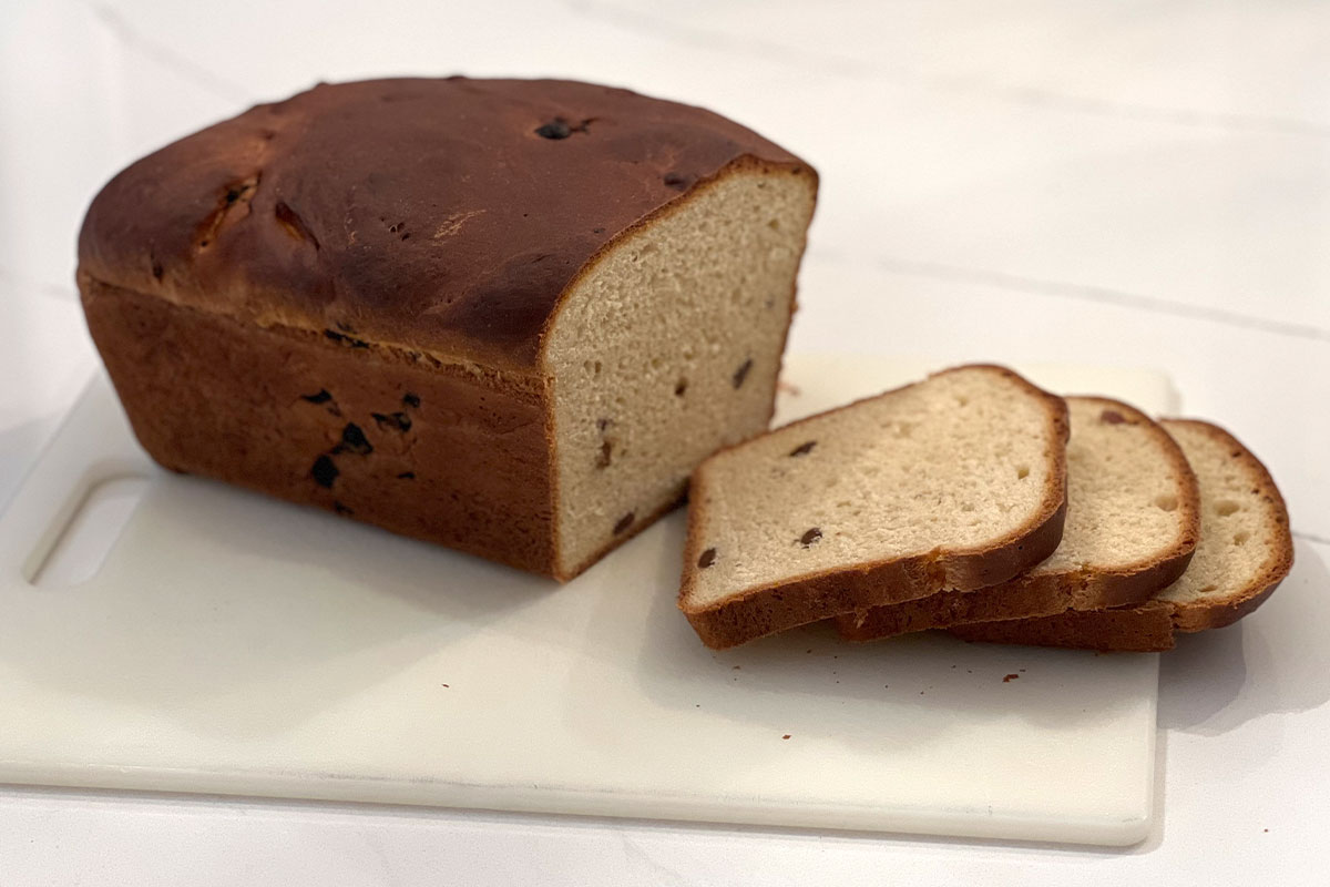 NoKnead Cardamom Raisin Bread Grandma Jackie's Recipes